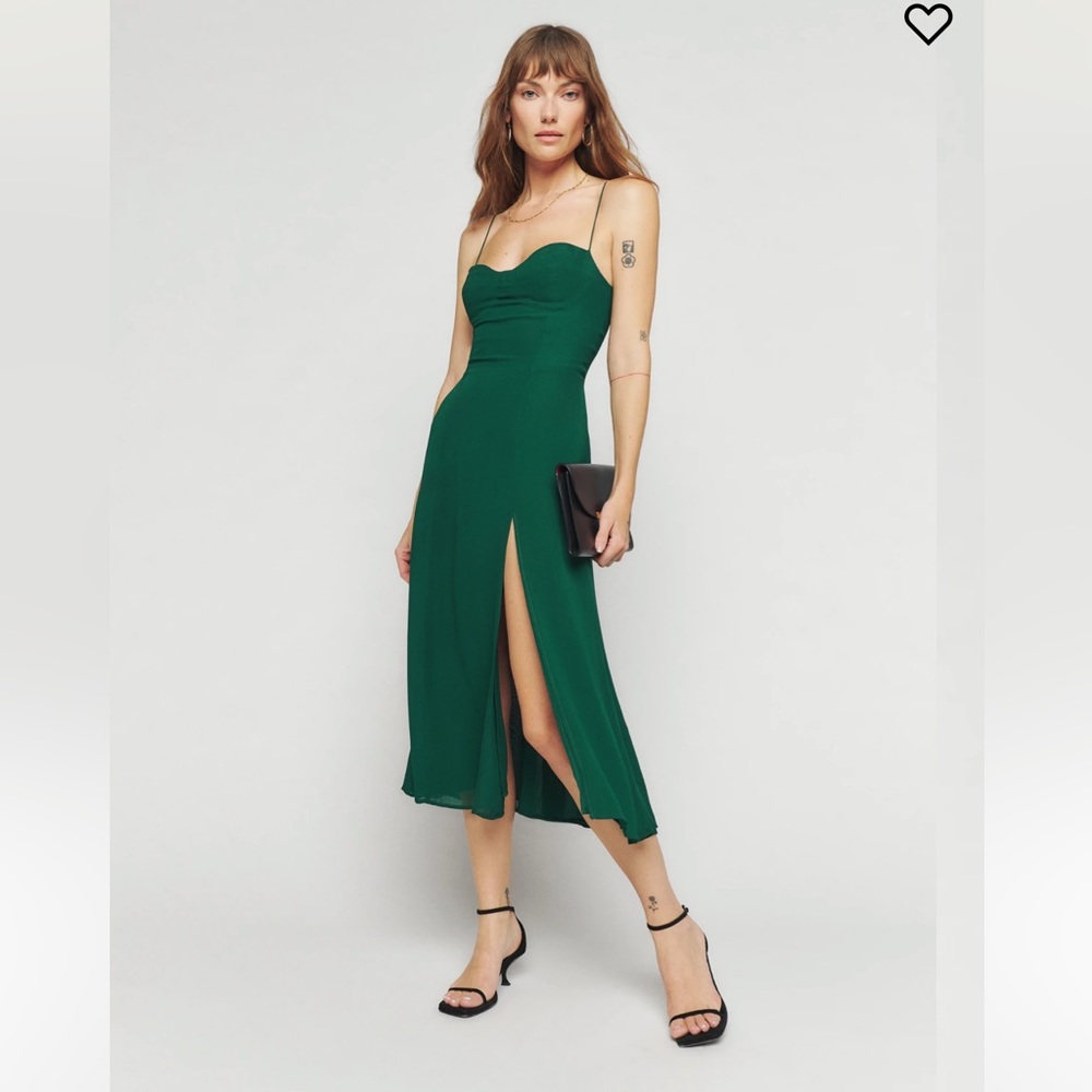 Reformation Juliette Dress (Green)